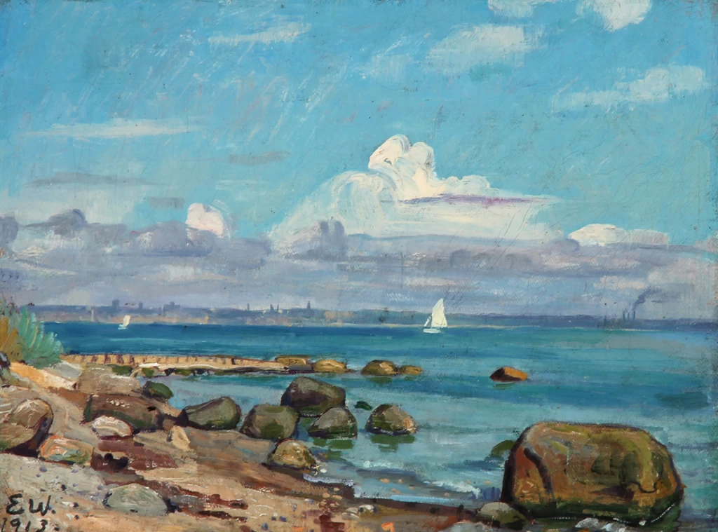 Lili Elbe - Scena del fiordo, apparentemente da Vejle, 1913